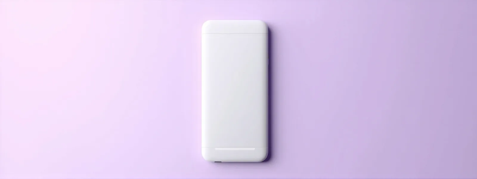 Wide editorial banner of a clean Android phone on a pale lilac background showing a download progress bar
